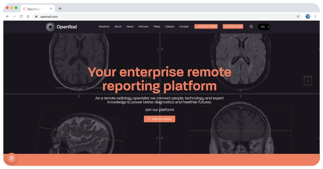 Building a Reliable Cloud Infrastructure for Radiology Reporting Solution